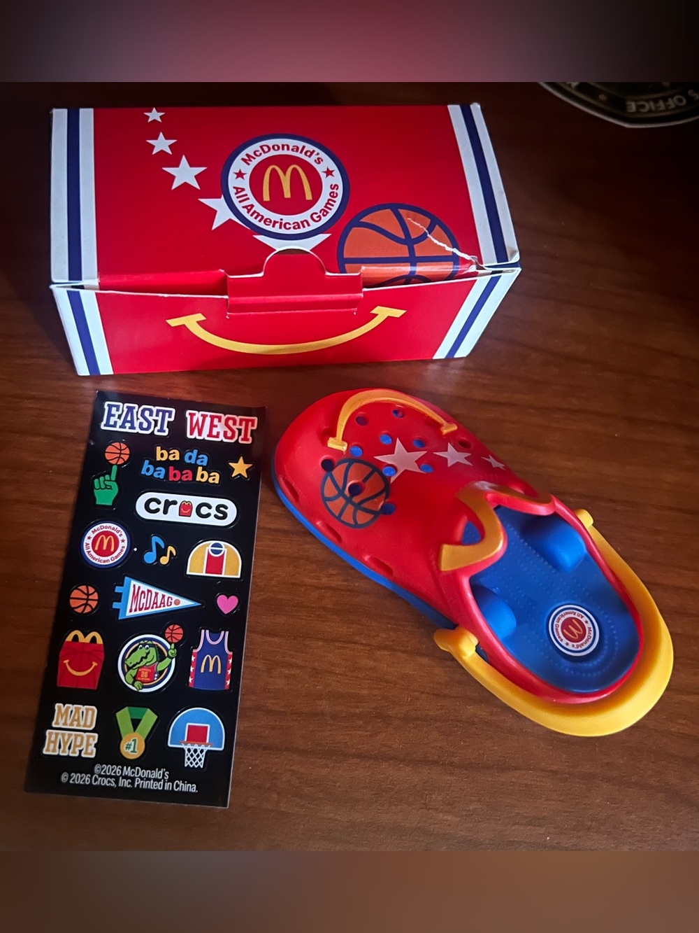 Collectible Crocs Kids' Red Basketball Clog - McDonald's All American Games